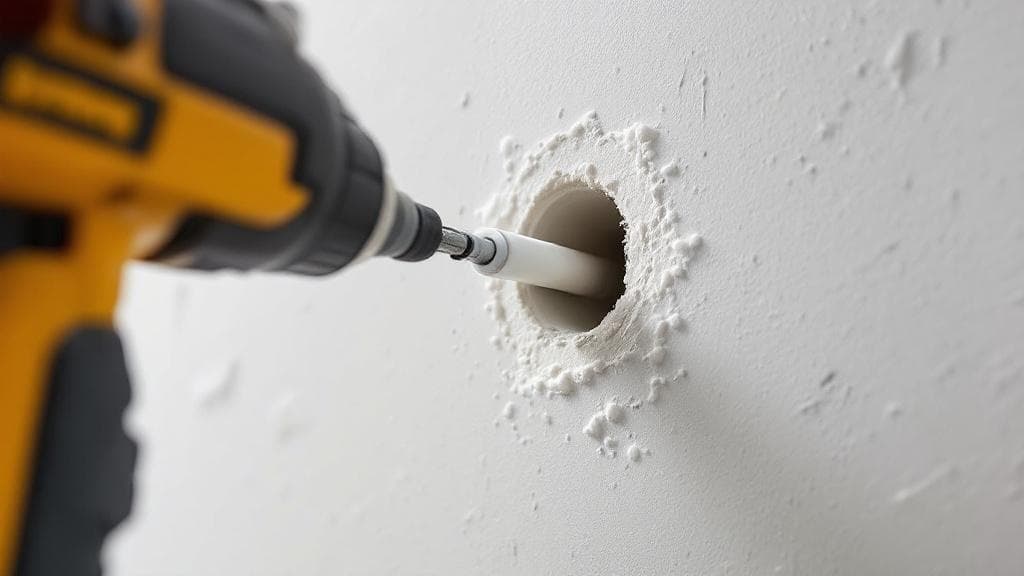 Drill-and-fill closed-cell foam injection into a 1925 Cincinnati plaster wall cavity